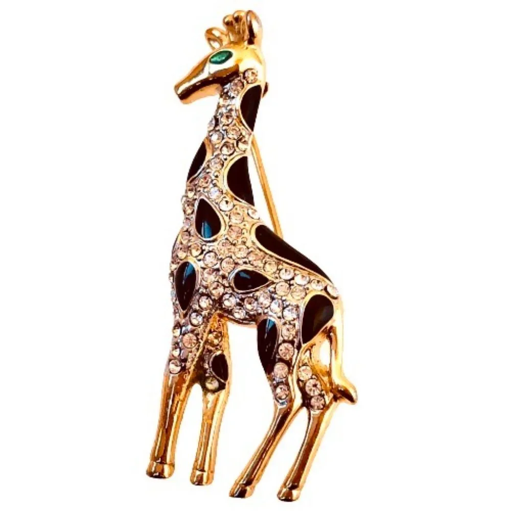 N/A giraffe brooch